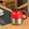 EUS000273 Youlide Tea Cake Simple Temperature Display stewed Teapot 900ml, inner 316 and outer 304 stainless steel inner liner + ceramic coating, professional stewed tea with long tea strainer Specification image